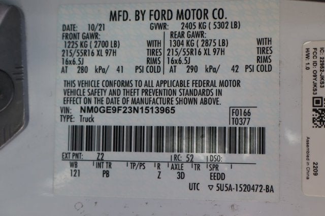 2022 Ford Transit Connect XLT