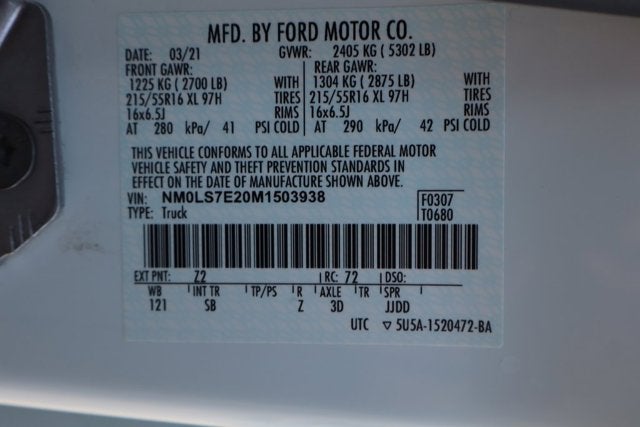 2021 Ford Transit Connect XL