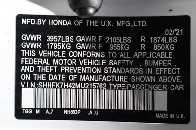 2021 Honda Civic Sport