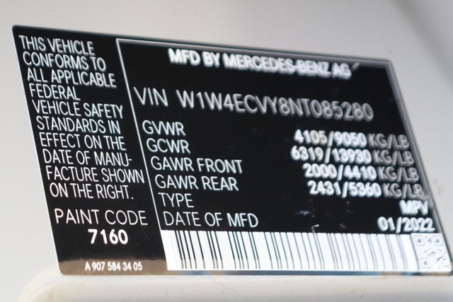 2022 Mercedes-Benz Sprinter 2500 Crew 170 WB