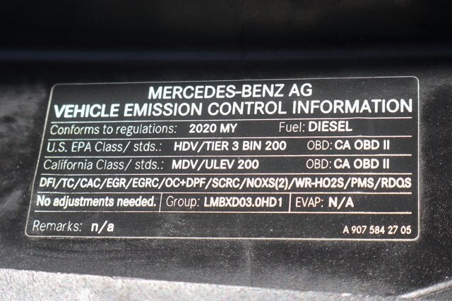 2020 Mercedes-Benz Sprinter 2500 Cargo 170 WB
