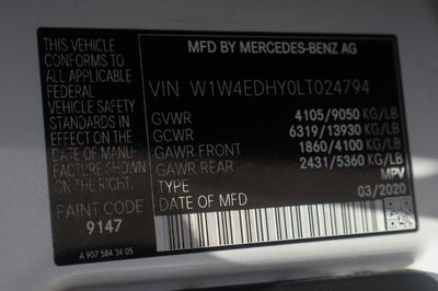 2020 Mercedes-Benz Sprinter 2500 Cargo 170 WB