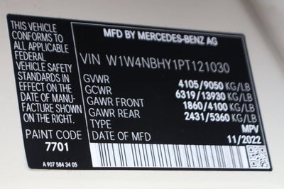 2023 Mercedes-Benz Sprinter 2500 Cargo 144 WB