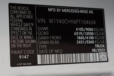 2023 Mercedes-Benz Sprinter 2500 Cargo 170 WB