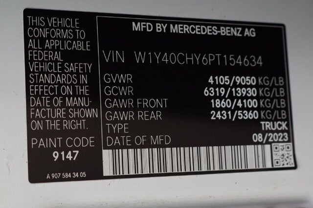 2023 Mercedes-Benz Sprinter 2500 Cargo 170 WB