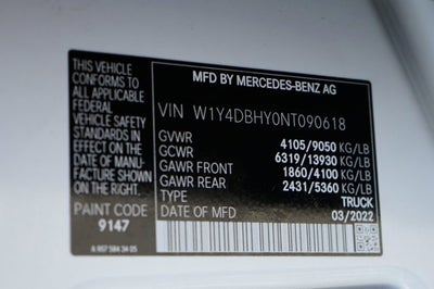 2022 Mercedes-Benz Sprinter 2500 Cargo 144 WB