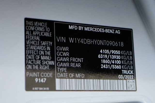 2022 Mercedes-Benz Sprinter 2500 Cargo 144 WB