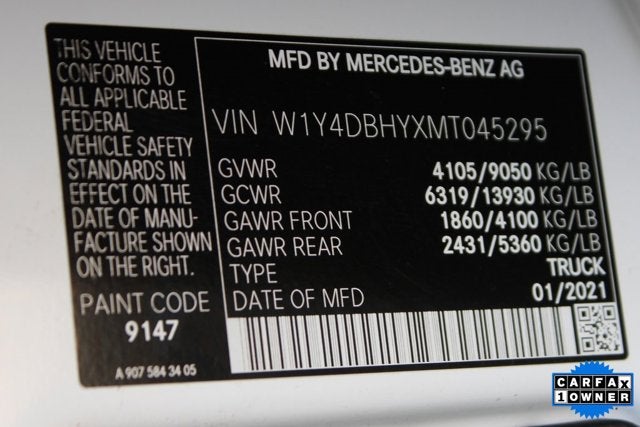 2021 Mercedes-Benz Sprinter 2500 Cargo 144 WB