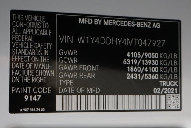 2021 Mercedes-Benz Sprinter 2500 Cargo 170 WB