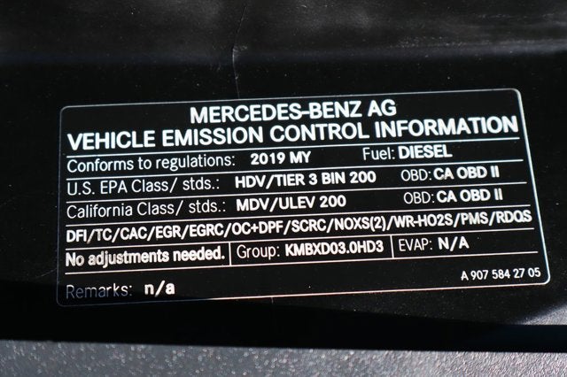 2019 Mercedes-Benz Sprinter 2500 Cargo 144 WB