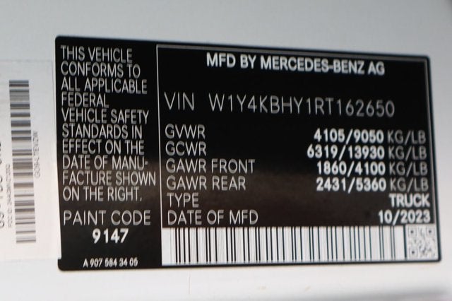 2024 Mercedes-Benz Sprinter 2500 Cargo 144 WB