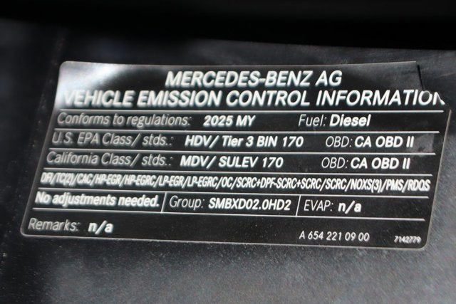 2025 Mercedes-Benz Sprinter 2500 Cargo 144 WB
