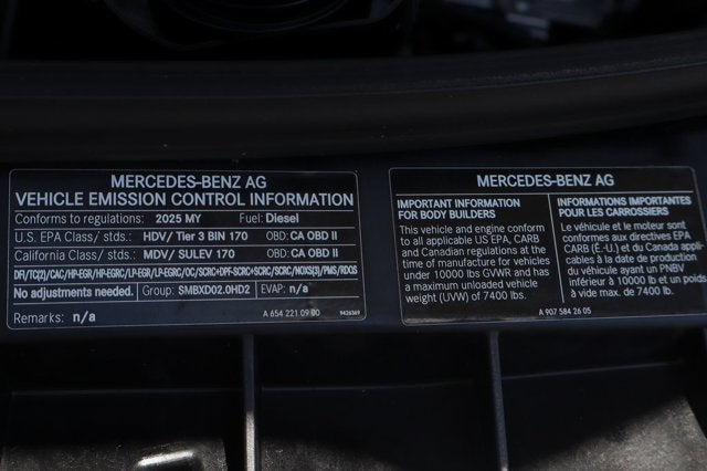 2025 Mercedes-Benz Sprinter 2500 Cargo 144 WB