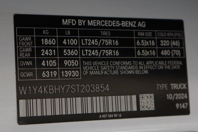 2025 Mercedes-Benz Sprinter 2500 Cargo 144 WB