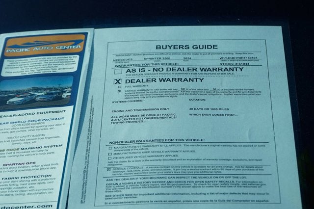 2024 Mercedes-Benz Sprinter 2500 Cargo 144 WB