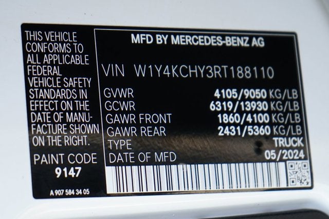 2024 Mercedes-Benz Sprinter 2500 Cargo 170 WB