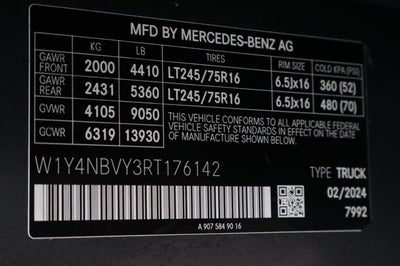 2024 Mercedes-Benz Sprinter 2500 Cargo 144 WB