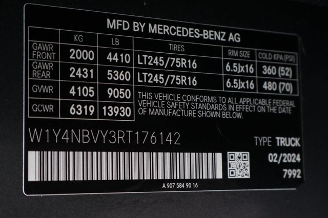 2024 Mercedes-Benz Sprinter 2500 Cargo 144 WB