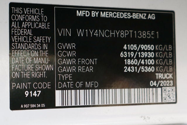 2023 Mercedes-Benz Sprinter 2500 Cargo 170 WB