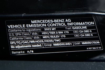 2022 Mercedes-Benz Sprinter 1500 Cargo Van 144 in. WB