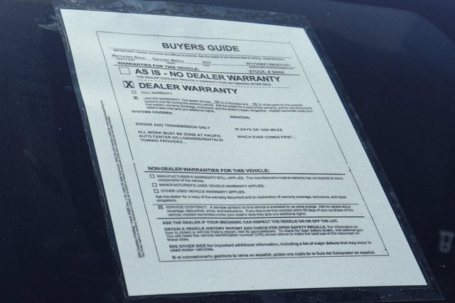 2021 Mercedes-Benz Metris Cargo