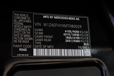 2021 Mercedes-Benz Sprinter 2500 Passenger 144 WB