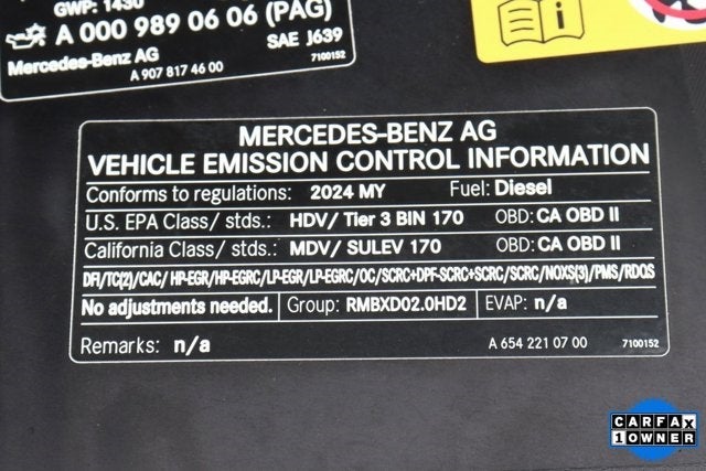 2024 Mercedes-Benz Sprinter 2500 Passenger 144 WB