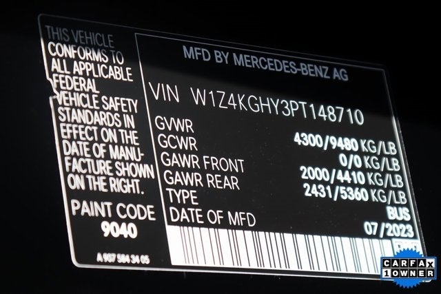 2023 Mercedes-Benz Sprinter 2500 Passenger 170 WB