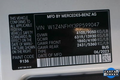 2023 Mercedes-Benz Sprinter 2500 Passenger 144 WB