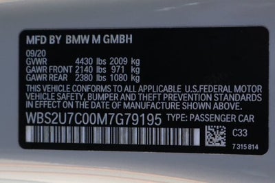 2021 BMW M2 Competition