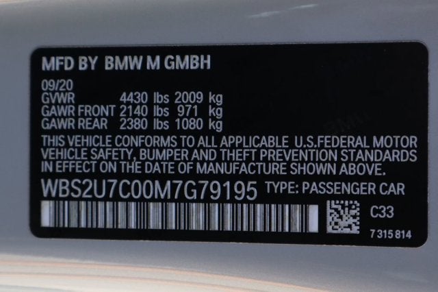2021 BMW M2 Competition