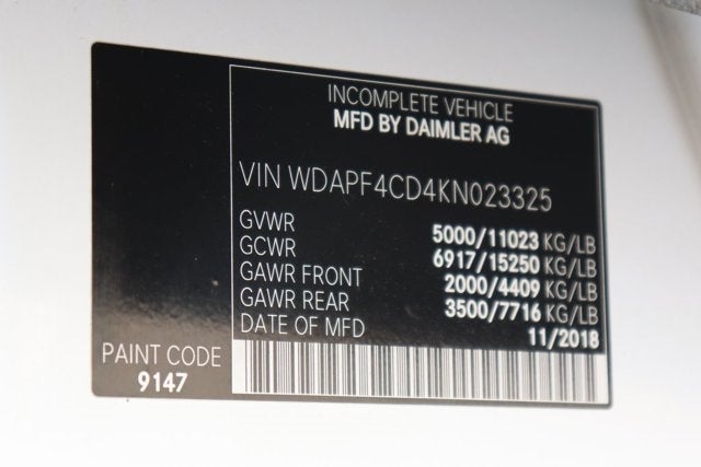 2019 Mercedes-Benz Sprinter 4500 Standard Roof V6