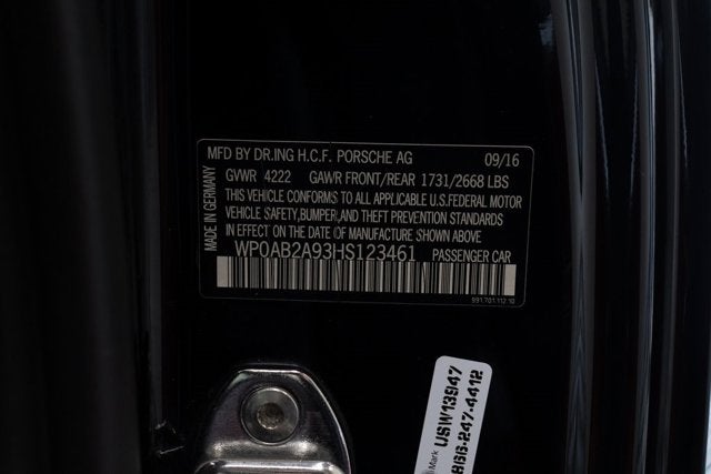 2017 Porsche 911 Carrera S