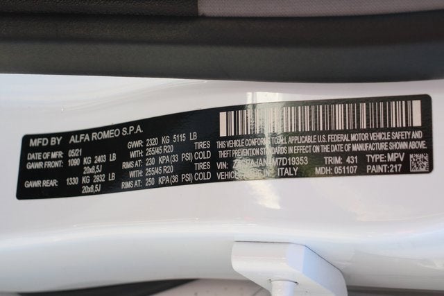 2021 Alfa Romeo Stelvio Sprint